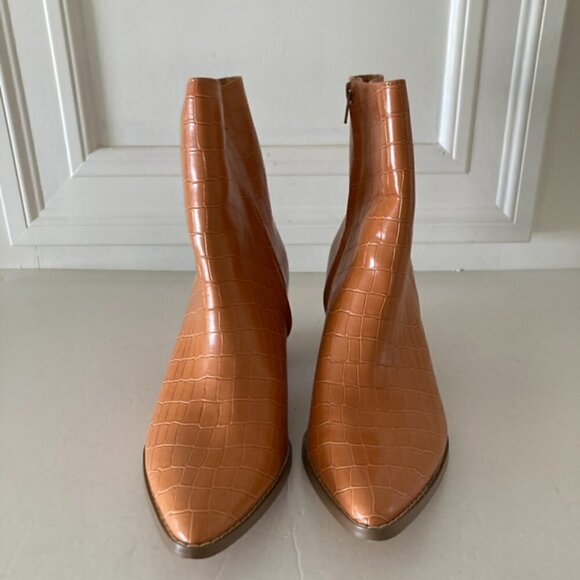 Free People Coconuts by Matisse Elyse Vegan Ankle Boots Taupe Animal Print 9.5 - Picture 4 of 8